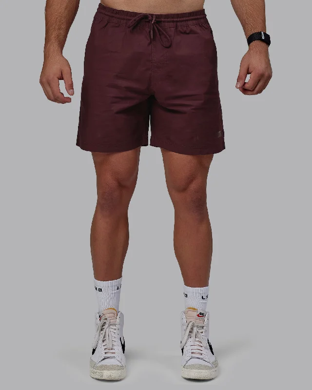 Custom Shorts For Official League Apparel-Daily 7" Shorts - Dark Cherry