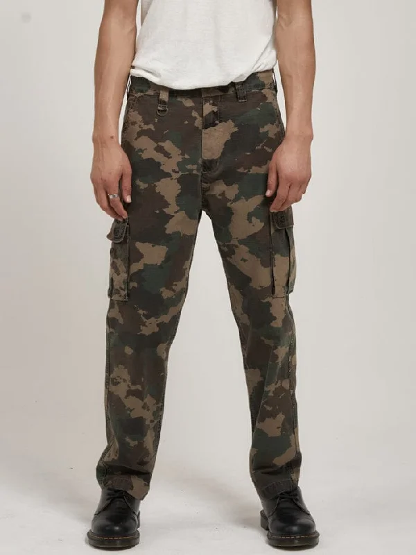 Pants For Local Leagues-Slacker Tactics Cargo Pant - Camo