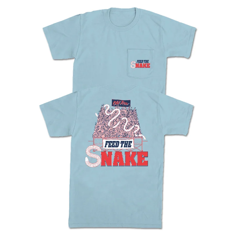 Personalized T-Shirts For Birthday Gifts-Feed The Snake Pocket Tee