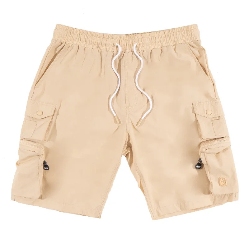 Personalized Shorts For Birthday Gifts-M633 Colton Nylon Spandex Cargo Shorts - Khaki