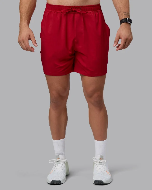 Personalized Shorts For Gift Giving-Restore 6" CloudFLX Shorts - Cherry Red