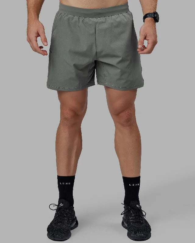 Custom Shorts With Graphics & Emblems-Challenger 6" Lined Performance Shorts - Graphite