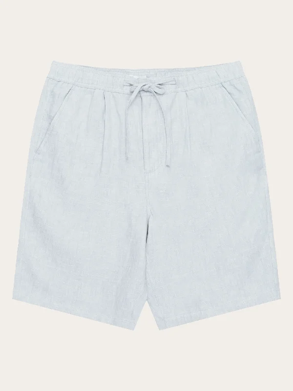 Personalized Shorts For Tournament Winners-Loose Linen shorts - Dusk Blue