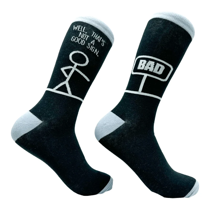 Socks For Fun League Competitions-Men's Bad Sign Socks