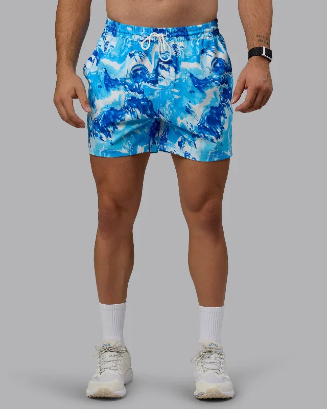 Shorts For Personalized Team Apparel-Daily 5" Swim Shorts - React Blue-Cockatoo