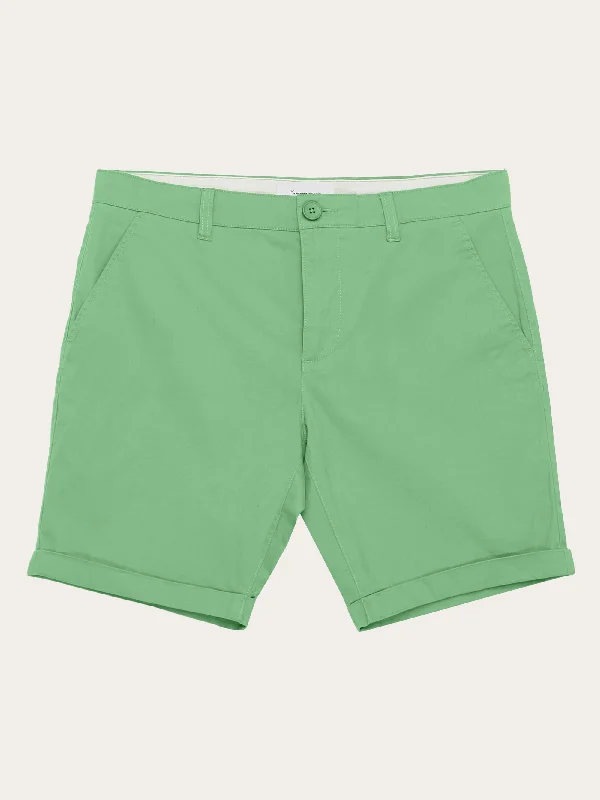 Shorts For Fun & Leisure Activities-CHUCK regular chino poplin shorts - Shale Green