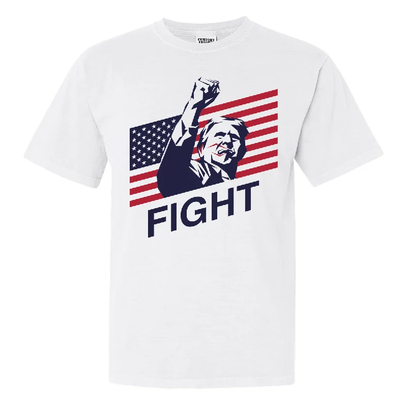 T-Shirts For Corporate Team Activities-Trump Fight Tee