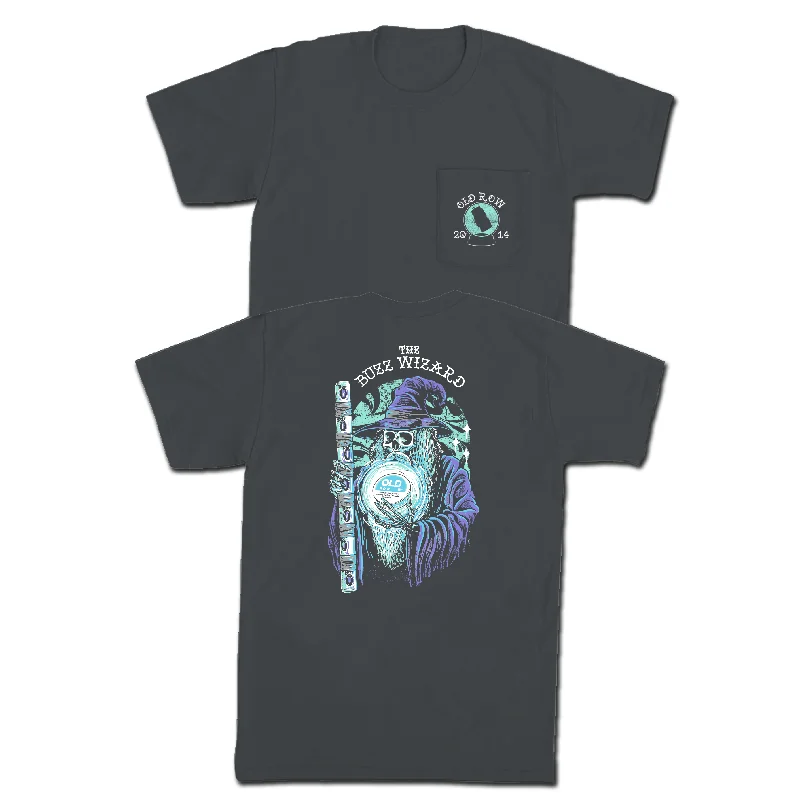 T-Shirts For Special Event Promotions-The Buzz Wizard Pocket Tee