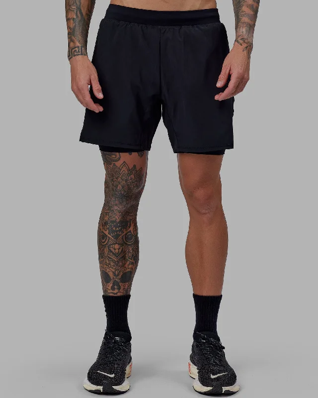 Custom Shorts For Summer Leagues-Challenger 6" Lined Performance Shorts - Black