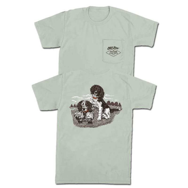 Personalized T-Shirts For School Spirit-Tucker Carlson Dogs Pocket Tee