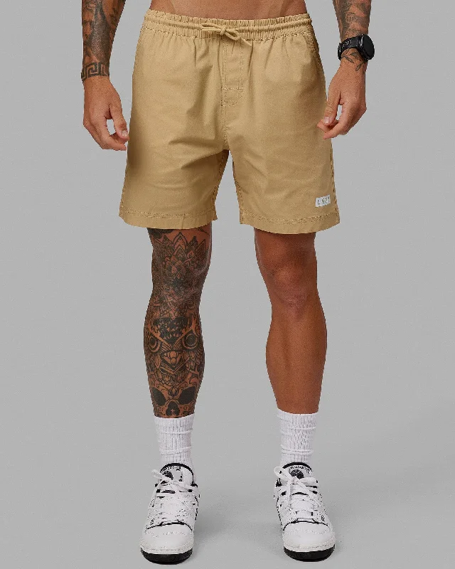 Shorts For Sponsorship Recognition-Daily 7" Shorts - Pale Khaki