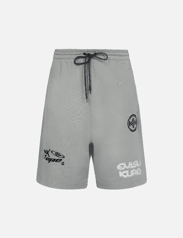 Personalized Shorts For Group Customization-Multi Logo Print Relax Fit Sweat Shorts