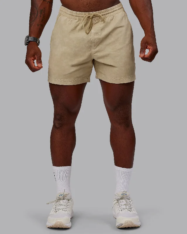 Personalized Shorts For Community Teams-Washed Daily 5" Shorts - Pale Khaki