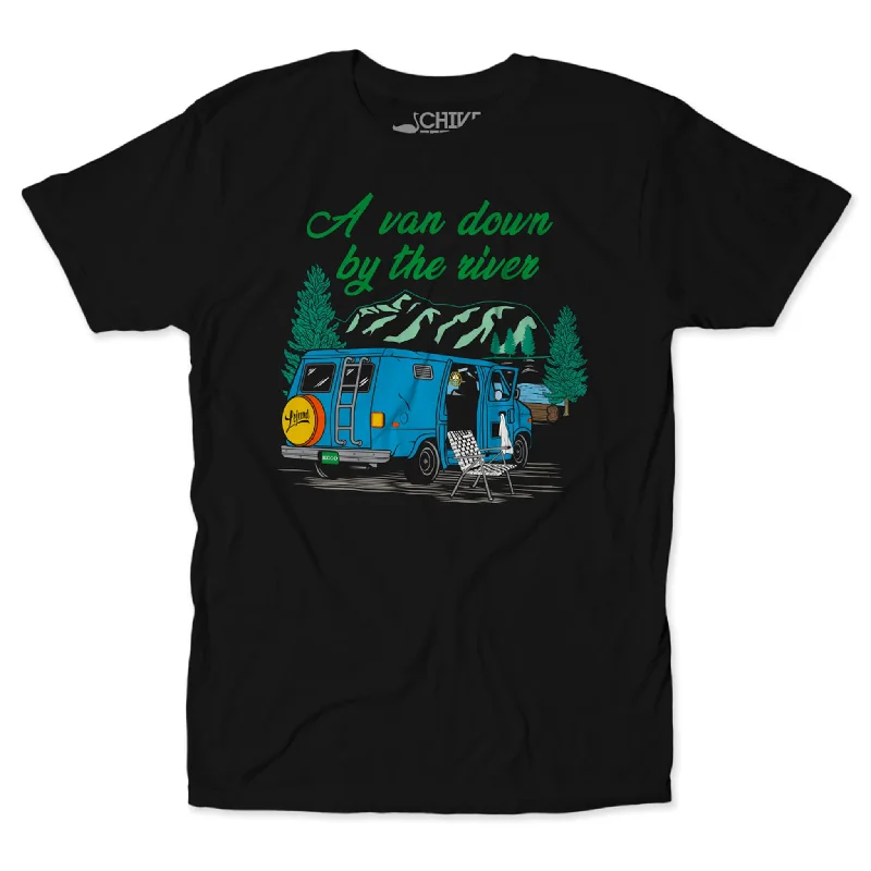 Custom T-Shirts For Competitive Leagues-A Van Down By The River Tee