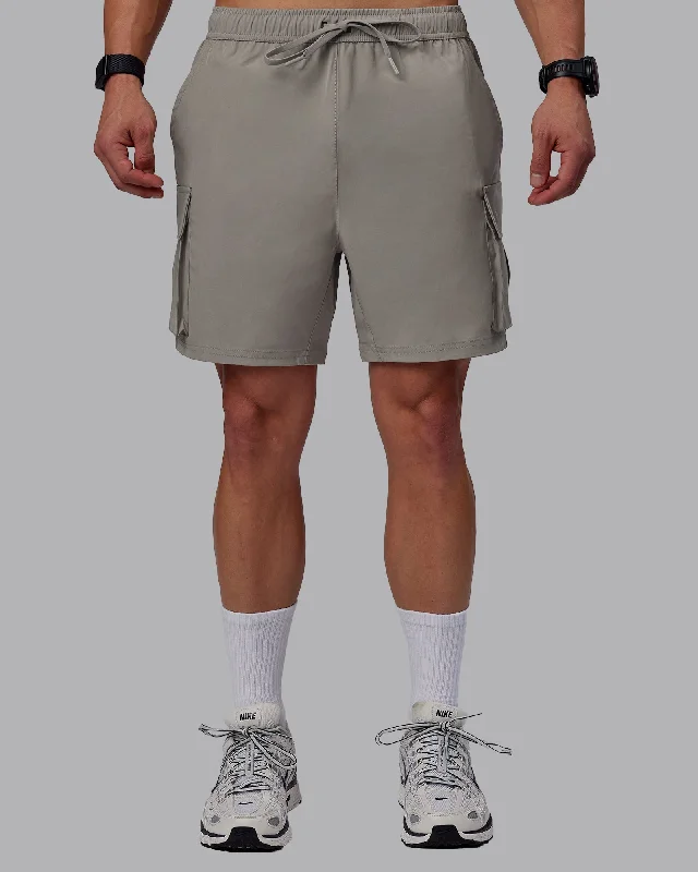 Custom Shorts For Regional Competitions-Energy Stretch 6" Performance Cargo Shorts - Elephant