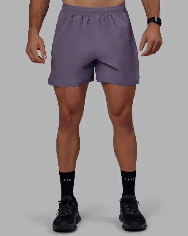 Shorts For Custom Designs & Printing-Challenger 6" Performance Shorts - Purple Sage