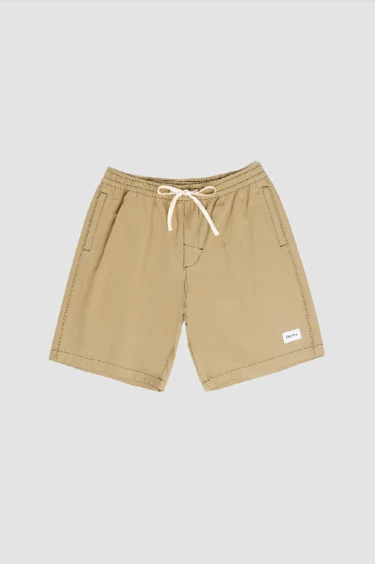 Personalized Shorts For Schools-Contrast Stitch Jam Olive