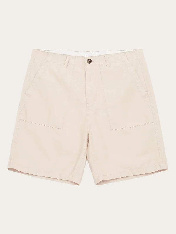 Shorts For Tournaments & Leagues-FLINT wide slub yarn shorts - GOTS/Vegan - Light feather gray