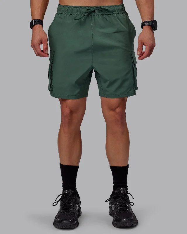 Shorts For Custom Player Apparel-Energy Stretch 6" Performance Cargo Shorts - Cilantro