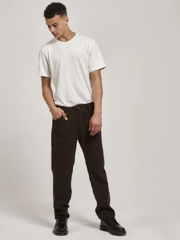 Pants With Custom Sleeve Designs-Legion Carpenter Pant - Brown