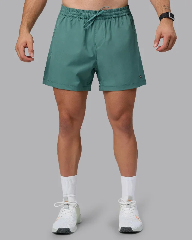 Shorts For Team Building & Motivational Events-Rep 5" Lined Performance Shorts - Sagebrush