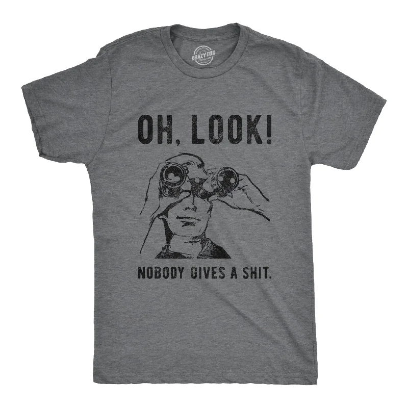 T-Shirts For Custom Designs & Printing-Oh Look Nobody Gives A Shit Men's T Shirt