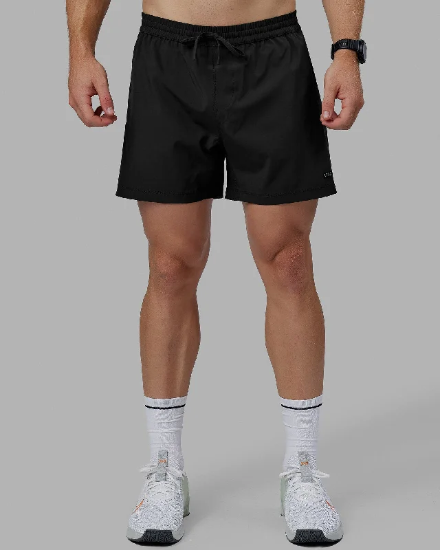 Shorts For Promotional Campaigns-Rep 5" Lined Performance Shorts - Black