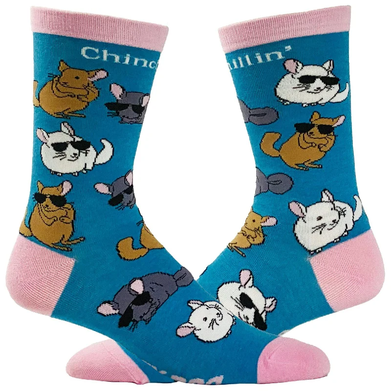 Socks With Custom Fonts & Numbering-Youth Chinchillin Socks