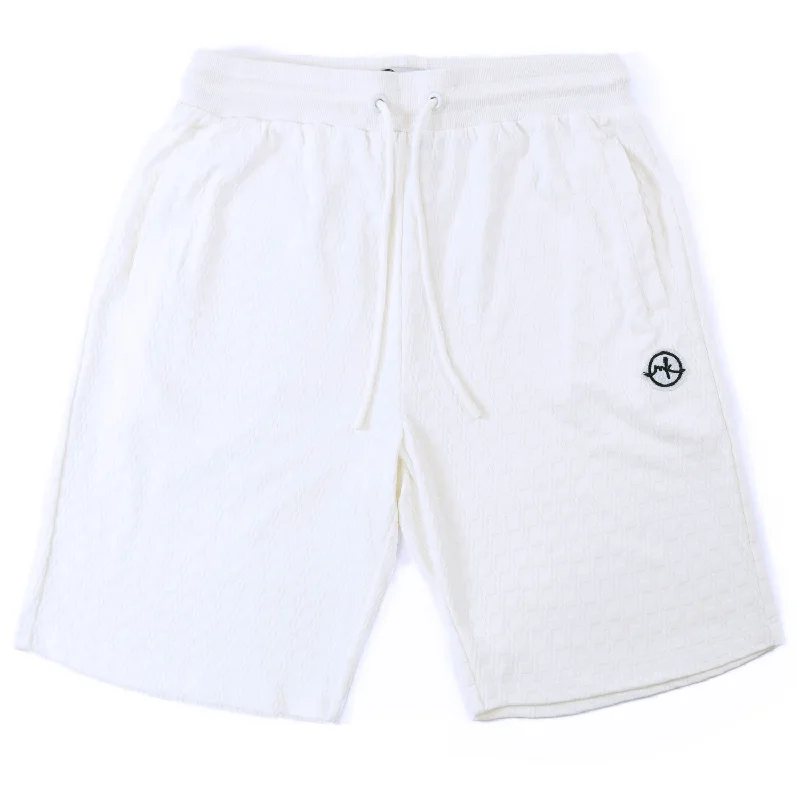 Shorts With Team Logos & Custom Names-M612 Modena Knit Shorts - White