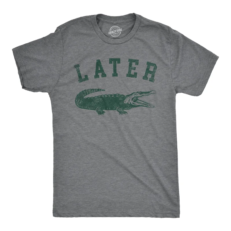 T-Shirts For Professional Teams-Later Alligator Men's T Shirt