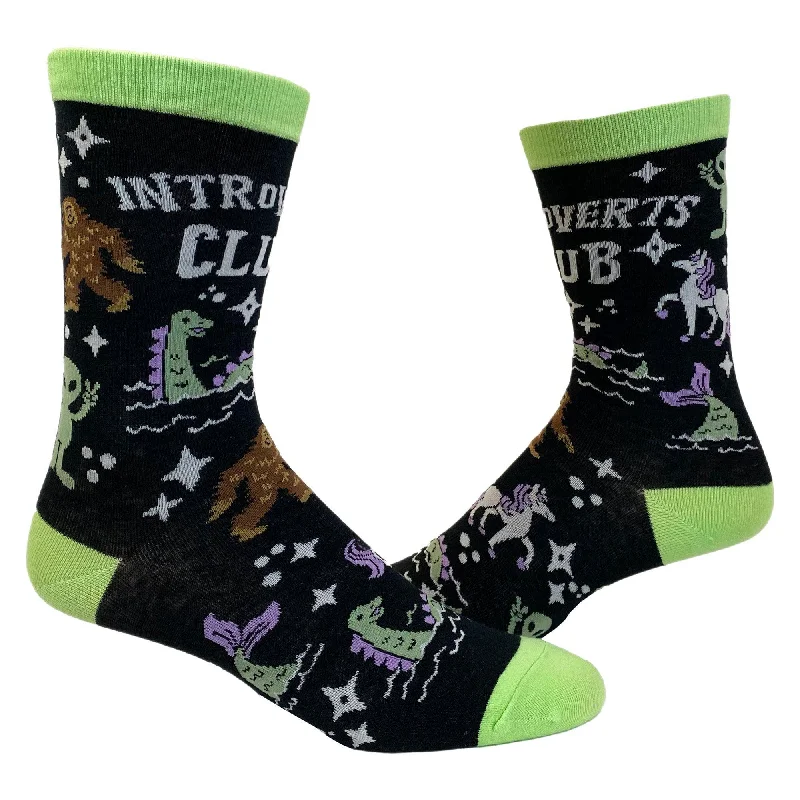 Personalized Socks For Event Gifting-Womens Introverts Club Socks