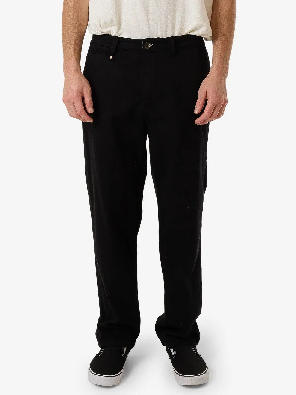 Customizable Pants-Minimal Slacker Pant - Black