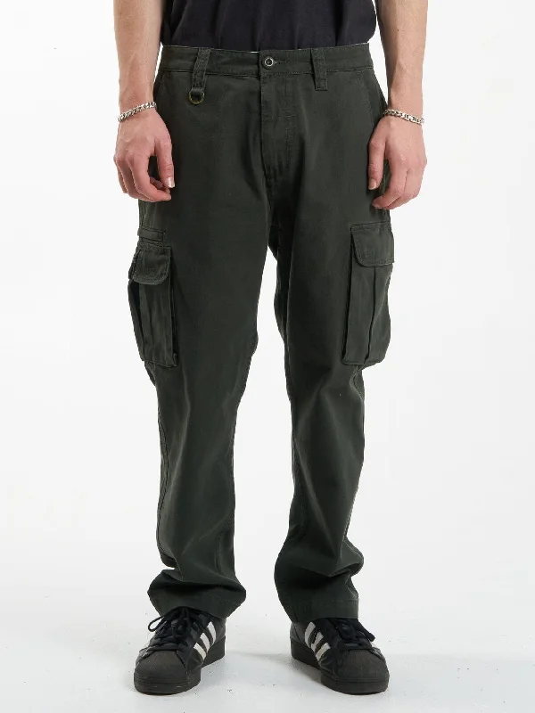 Personalized Pants For Teams-Slacker Union Cargo Pant - Oil Green