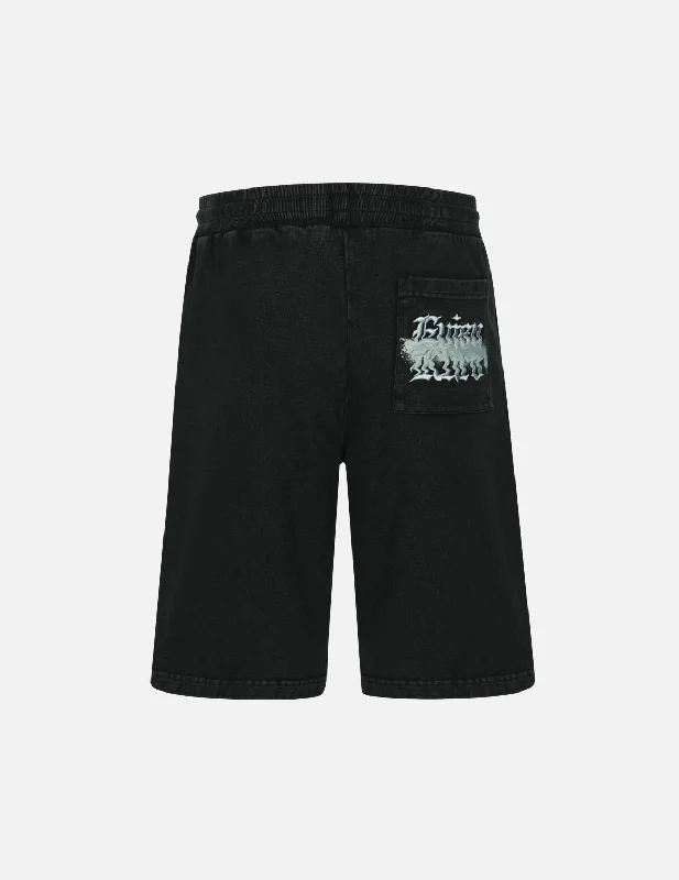 Shorts For Team Anniversaries-Seagull and Logo Embroidery Regular Fit Sweat Shorts