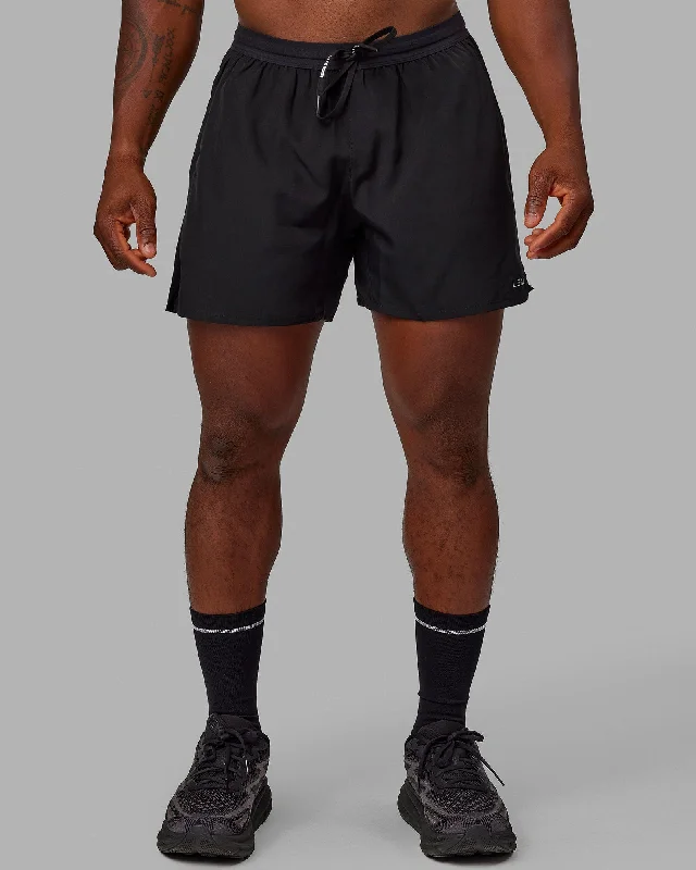 Shorts For Special Fan Days-Pace 5" Lined Performance Shorts - Black-Reflective