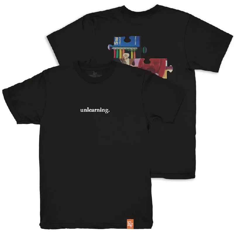 T-Shirts With Custom Patch Designs-Evidence - Unlearning Shirt