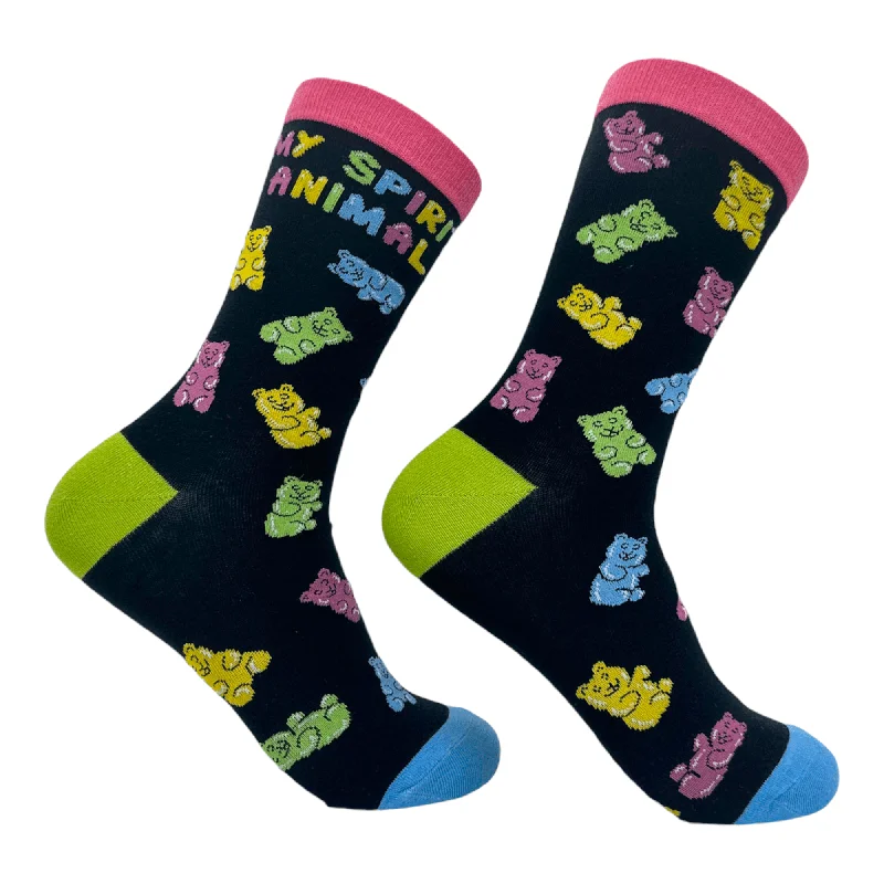 Socks For Community Support Events-Women's My Spirit Animal Gummy Bear Socks