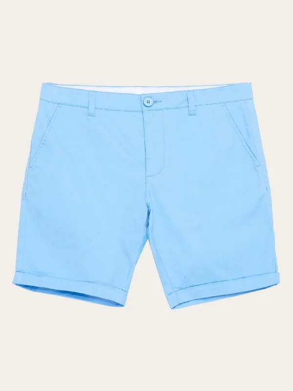 Custom Shorts For Special League Events-CHUCK regular chino poplin shorts - Dusk Blue