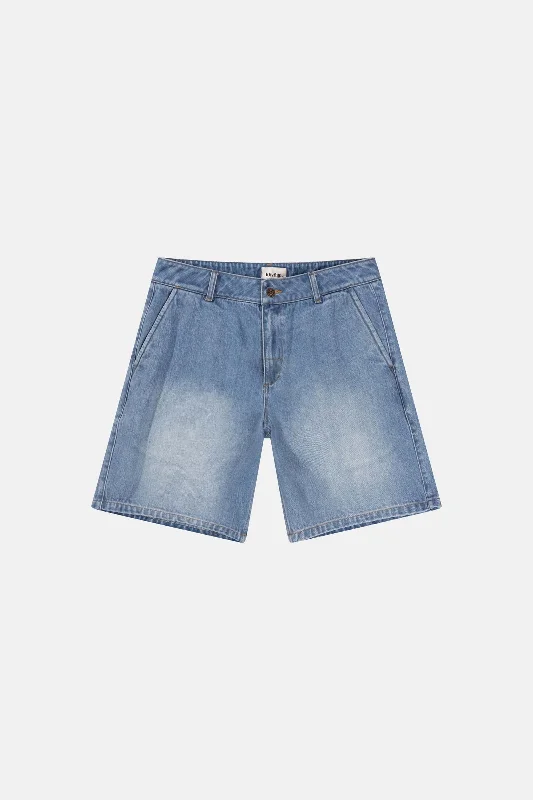 Shorts For Tournaments & Competitions-Essential Denim Short Worn Indigo