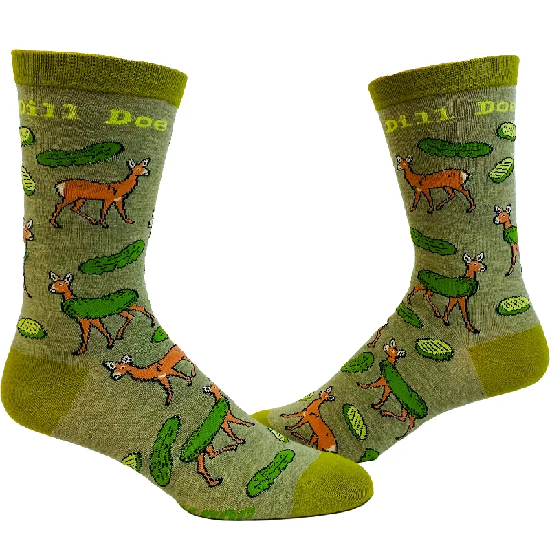 Custom Socks With Custom Sleeve Text-Men's Dill Doe Socks