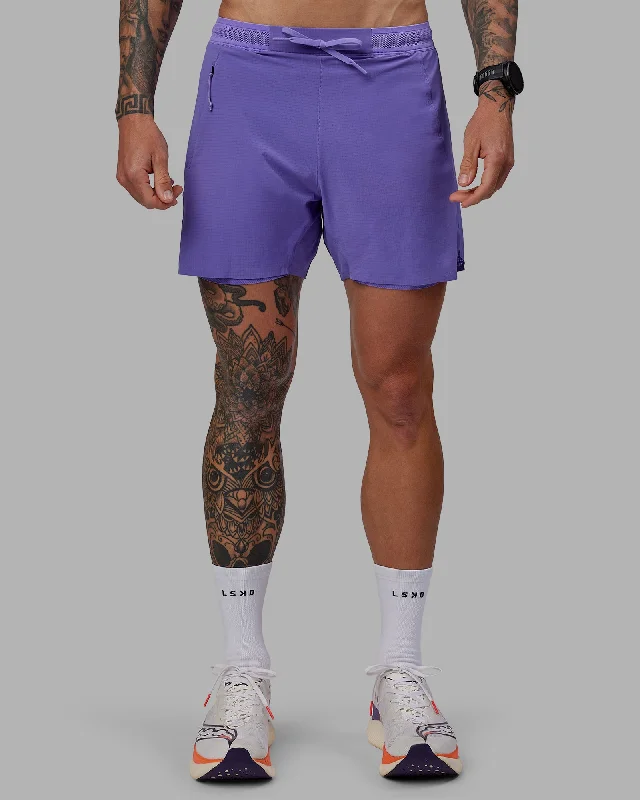 Personalized Shorts For Families-UltraAir 5" Lined Performance Shorts - Dahlia Purple