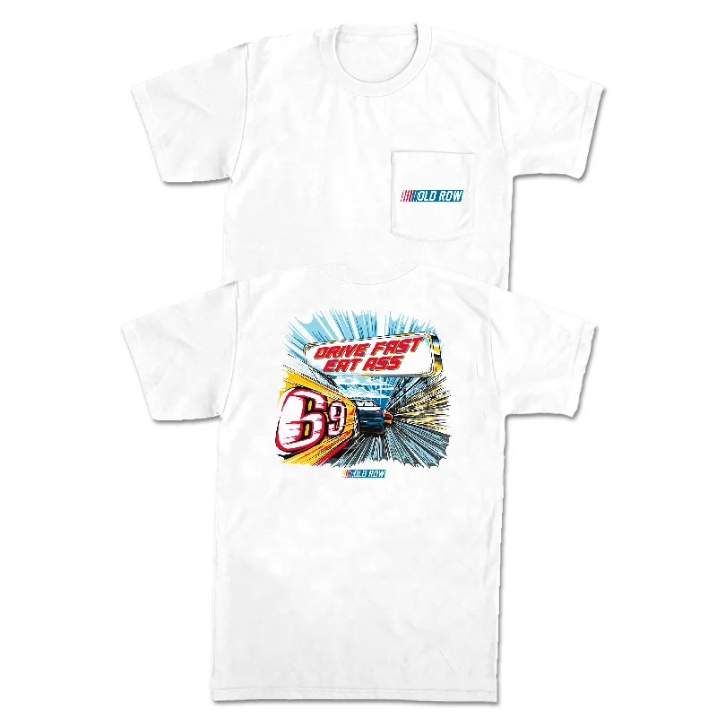 Personalized T-Shirts For Large-Scale Fundraisers-Drive Fast Eat Ass 2.0 Pocket Tee