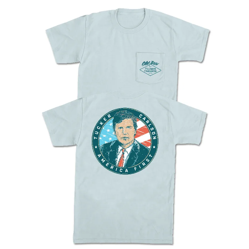 Personalized T-Shirts For Special Matches-Tucker America First 2.0 Pocket Tee