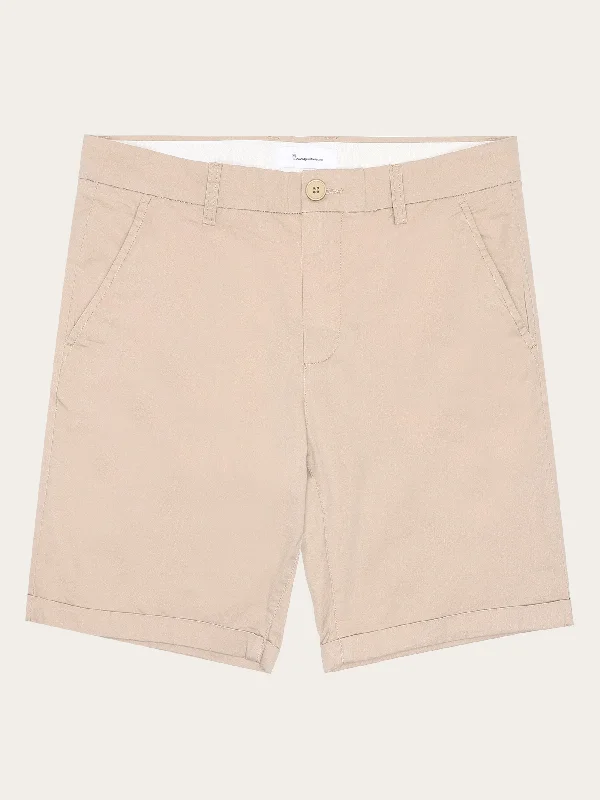 Custom Shorts For Fundraising Events-CHUCK regular chino poplin shorts - Light feather gray