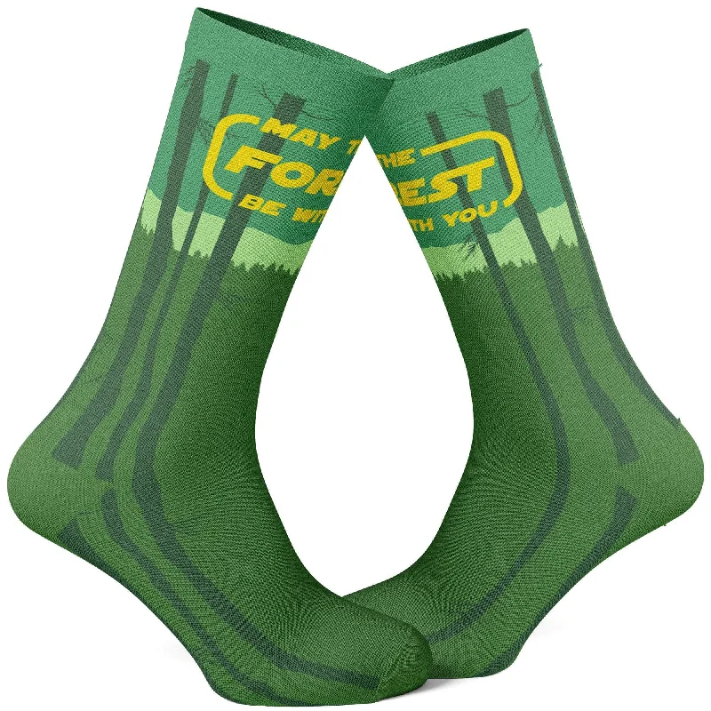 Socks For Special Fan Days-Men's May The Forest Be With You Socks