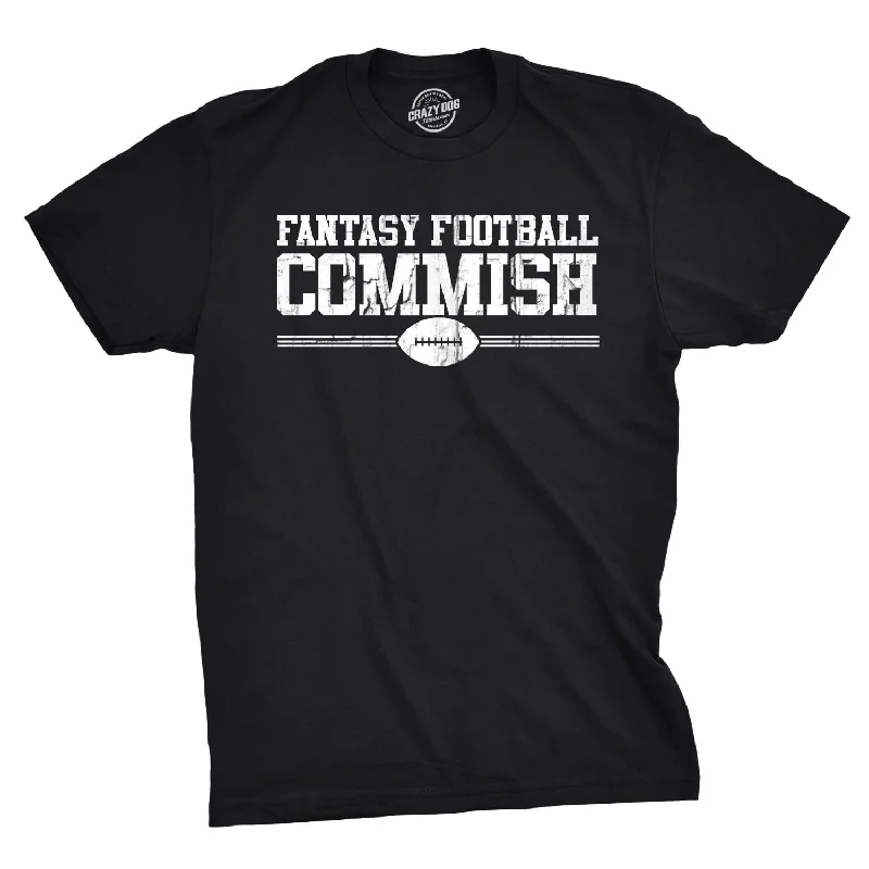 T-Shirts With Custom Logos & Emblems-Fantasy Football Commish Men's T Shirt