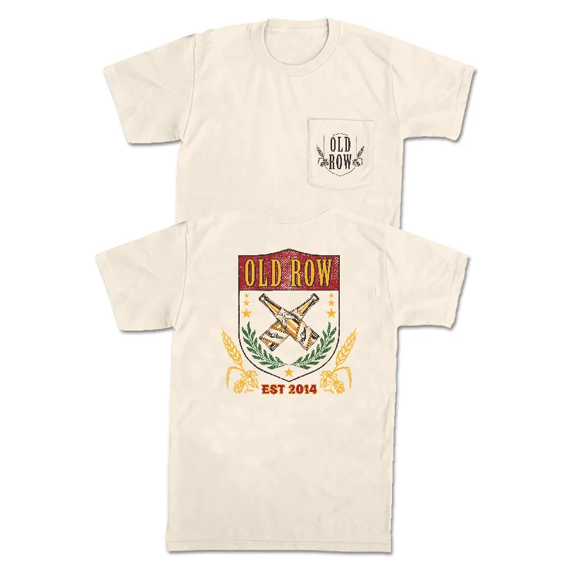 Personalized T-Shirts-The Beer Crest Pocket Tee