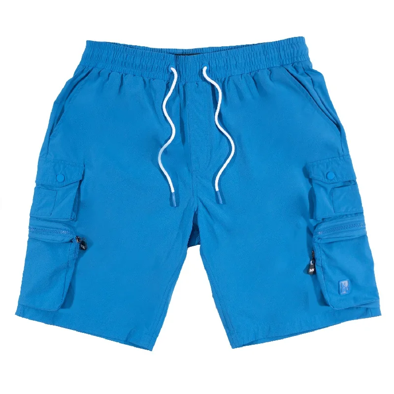 Custom Shorts For Group Orders-M633 Colton Nylon Spandex Cargo Shorts - Royal Blue