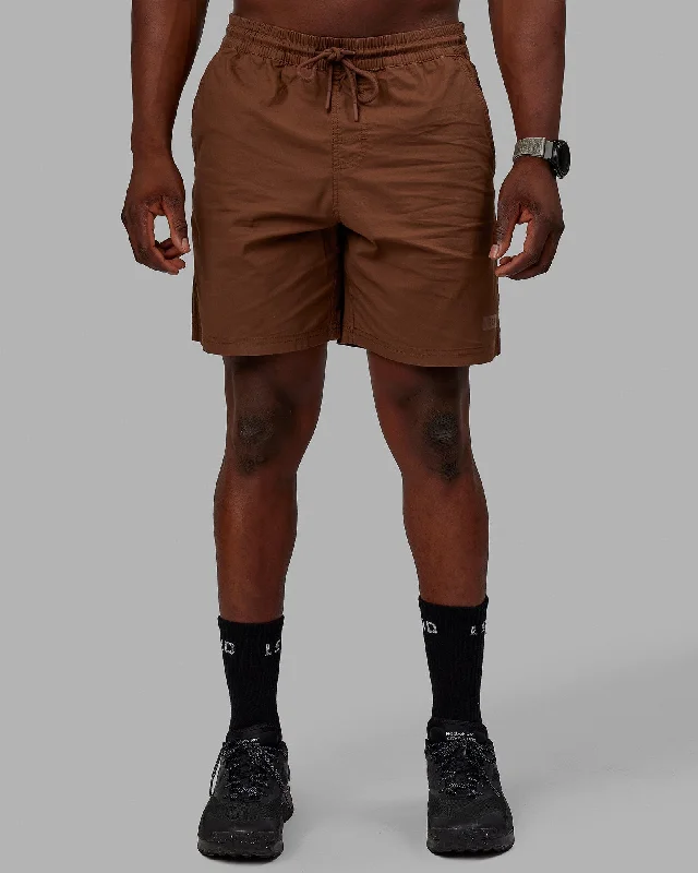 Shorts With Custom Player Names-Daily 7" Shorts - Cappuccino