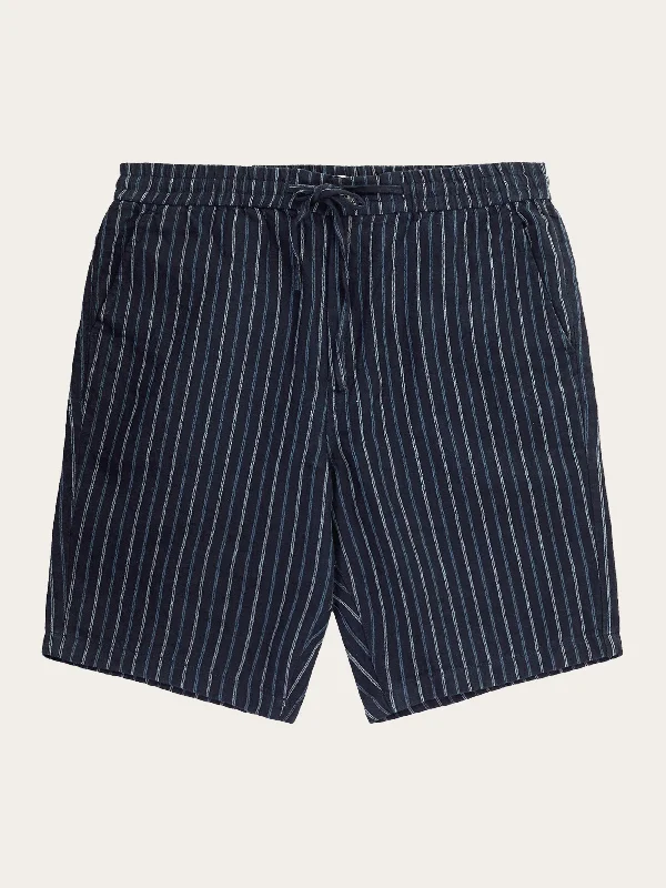 Shorts For Fun League Competitions-Loose striped shorts - Blue stripe